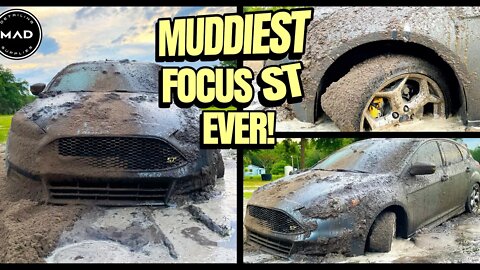 Deep Cleaning The Muddiest Ford Focus ST EVER! | Insane Satisfying Disaster Detail Transformation!