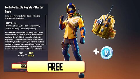 How To Get "SUMMIT STRIKER STARTER PACK" For FREE! NEW FORTNITE "SUMMIT STRIKER SKIN" STARTER PACK 4