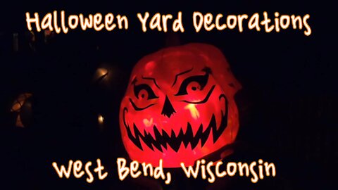 MORE AWESOME HALLOWEEN YARD DISPLAYS! West Bend, Wisconsin.