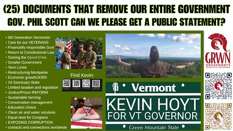 #RICO: THE FALL OF VERMONT- Gov. Scott can we please get a public statement?