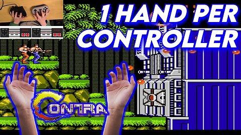 Contra gameplay 2 hands 2 controllers