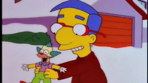 Hey, look what i got, Bart! A Tickle Me Krusty!