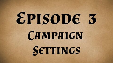 Talking DnD Campaign Settings