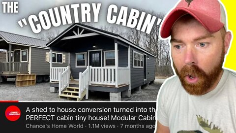 Timothy Reacts: Shed to house conversion makes PERFECT cabin tiny house! | Chance's Home World