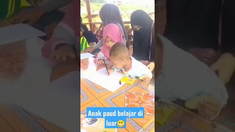 anak paud lagi belajar di tempat wisata 😁#shorts #paud #short #anak #shortvideo #sekolah #tk