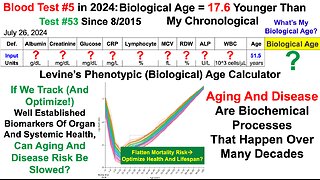 17.6y Younger Biological Age (Blood Test #5 In 2024)