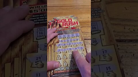 $100 Spent on Florida Lottery Gold Rush Scratch Off Tickets!