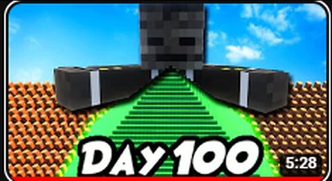 If Grox Made a 100 days Minecraft Video...