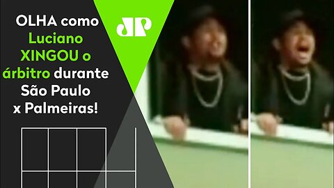 "TOMAR NO C*! LADRÃO, FILHO DA PU**!" OLHA como Luciano XINGOU o árbitro em São Paulo x Palmeiras!