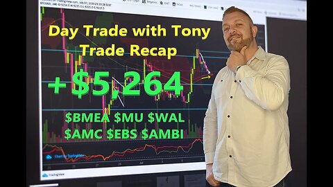 Day Trade With Tony Day Trade Recap +$5,264 $BMEA +5 More Stocks