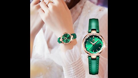 Women Watch Bracelet Necklace Set