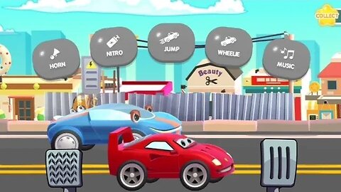 Red and Blue car race / who is win plz comment now 🙏 😀