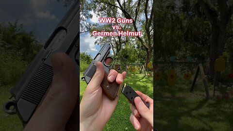 WW2 Guns vs. Germun Helmet