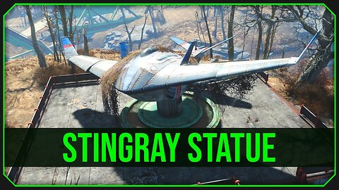 Stingray Statue in Fallout 4 - Finding An Old Warplane!