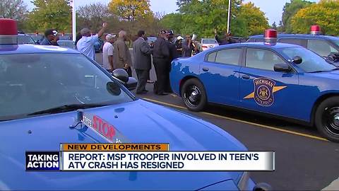 MSP trooper involved in ATV crash that killed Detroit teen resigns, report