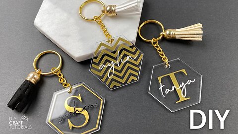 ACRYLIC KEYCHAIN WITH VINYL | ACRYLIC KEYCHAIN TUTORIAL CRICUT