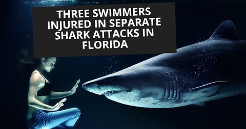 Three swimmers hurt in shark attacks in Florida.