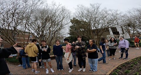 College of William & Mary (Williamsburg, VA): What Started Out As A Quiet Day Turned Into A Volatile, Rowdy Crowd -- University Restricts Me To 2 Hours of Preaching