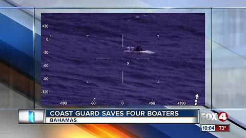 Coast Guard Saves Four Boaters