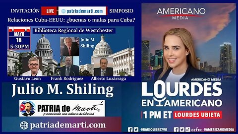 Con Lourdes en Americano "Simposio Relaciones Cuba-EEUU: ¿buenas o malas para Cuba?"