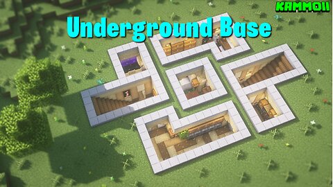 MINECRAFT: How To Build an Underground Base Tutorial