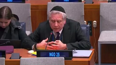 YPS/Netiv Rabbi Todd speaking at United Nation on behalf of Indigenous peoples of the Philippines