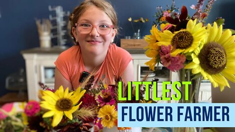 Our Little Flower Farmer Gets to Sell Bouquets At A Store!