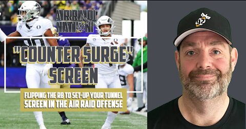 Running the Counter Surge Screen in the Spread Air Raid Offense