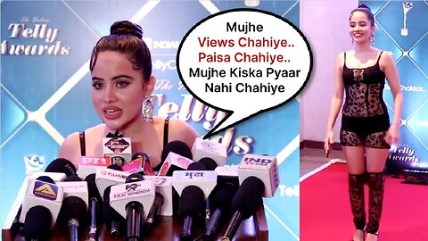 Urfi Javed Frank Interview At TellyChakkar Indian Telly Awards 2023