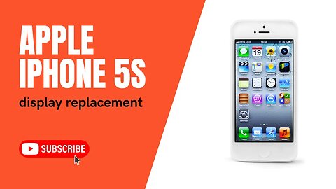 Apple Iphone 5s, display, battery, home button replacement, repair video