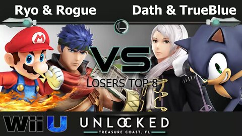 Ryo & RoguePenguin vs. Dath & TrueBlue - Wii U Doubles Losers Top 8 - Unlocked