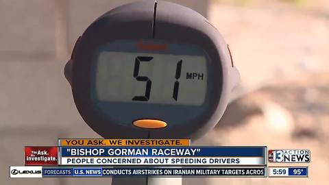 Speeders turn roads into "Bishop Gorman" raceway