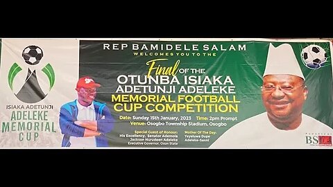 FINAL OF 2022 EDITION OF OTUNBA ISIAKA ADELEKE FOOTBAL COMPETITION