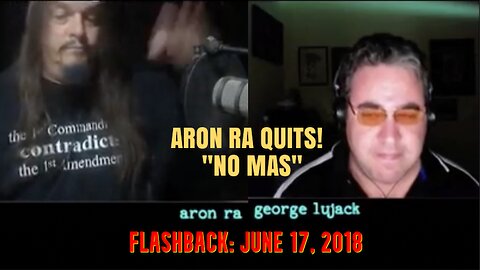 ARON RA QUITS! FLASHBACK: "NO MAS" 06/17/2018