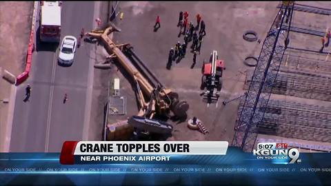 Person unaccounted for after crane falls near Phoenix Sky Harbor Airport