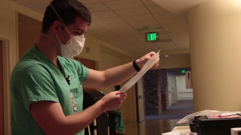 service members providing support to Adventist Health Lodi Memorial Hospital