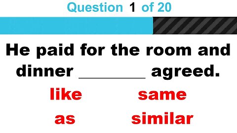 English Grammar Quiz #7 (Native speaker's voice)