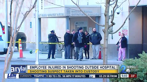 Employee shot outside University of Maryland Medical Center