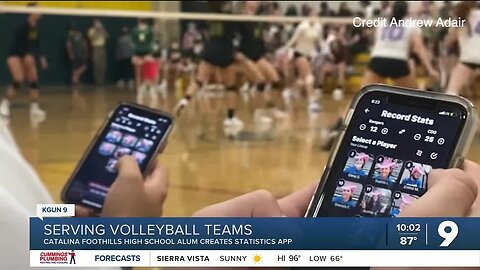 Thousands using statistics app created by Catalina Foothills High School volleyball coach