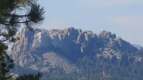 View of Mount Rushmore from Iron Mountain Picnic Area