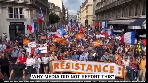 HUGE protests all over Europe not reported by US & Western Gov’t sponsored mouthpiece medias