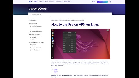 Proton VPN Gratuita no Linux.