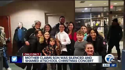 Macomb County mom says special needs son was silenced and shamed by adults at Christmas concert