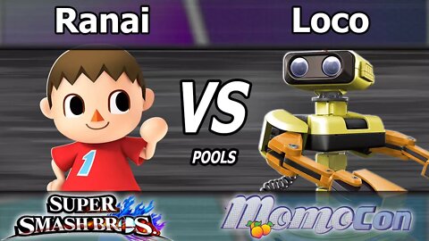 2GG|Ranai (Villager) vs. Loco (ROB) - Wii U Pools - Momocon 2017