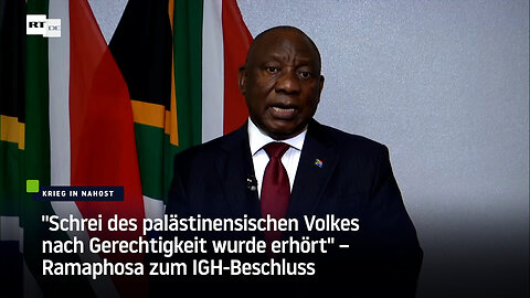 "Schrei des palästinensischen Volkes nach Gerechtigkeit wurde erhört" – Ramaphosa zum IGH-Beschluss