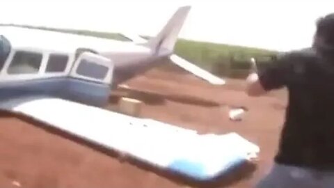 Brazilian Police Ram Fleeing Plane With Truck