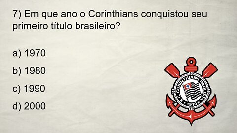 QUIZ DO CORINTHIANS | 10 Perguntas sobre o Timão