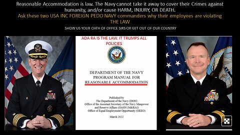 Update on NOAH's Case- I challenge his USA CMDRS, CPT SNOWDEN & ADMIRAL BAILEY STOP VIOLATING RIGHTS