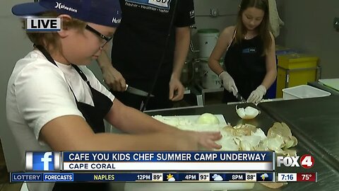 Cafe YOU teaches kids about healthy cooking during summer camp program