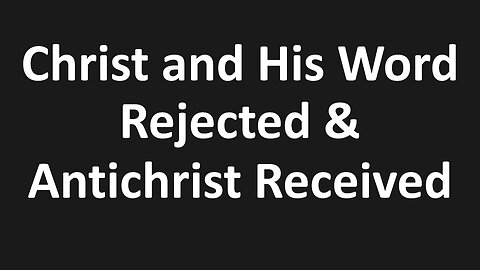 John 5.41-47 - Christ and His Word Rejected & Antichrist Received, Andy Stanley, I and You